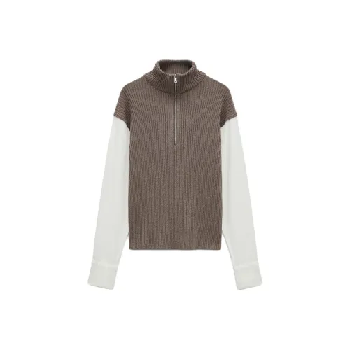 ZARA Серый Коричневый Женские T-рубашки