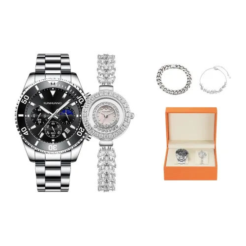 KUN HUANG Кварцевый механизм Eco Friendly Медный ремешок Часы Унисекс Жемчужная раковина Циферблат часов