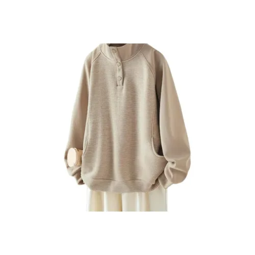 IHIMI Светлый Молочный Кофейный Женский Свитшот