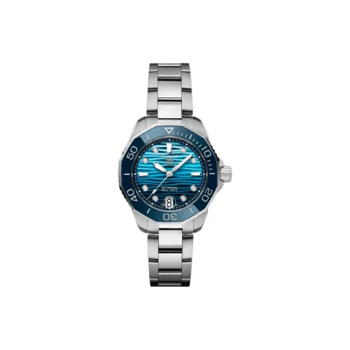 TAG Heuer Aquaracer Collection Автоматический Механический Механизм Унисекс Часы 36 мм Синий Циферблат