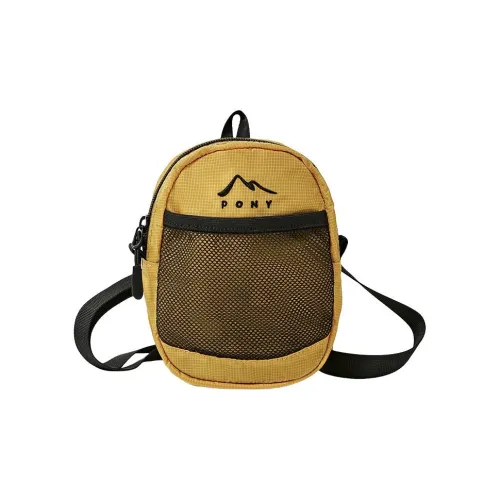 PONY Водонепроницаемый тканевый на открытом воздухе ручная сумка сумка через плечо стандартная унисекс земляной желтый