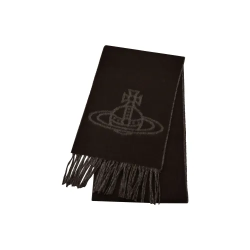 Vivienne Westwood Wool Knit Шарфы Унисекс Коричневый