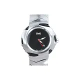 Серебряный корпус с черным циферблатом [Включает серебряный кубинский браслет + коробка для часов в стиле городской техвир]