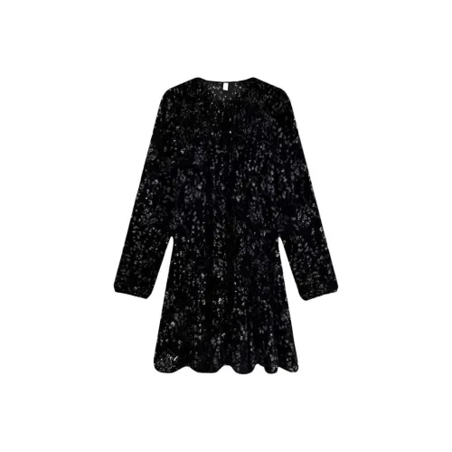 SECFLY OFFICIAL Длинное платье с длинными рукавами женское