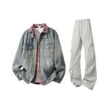 Синие + Светло-серые штаны