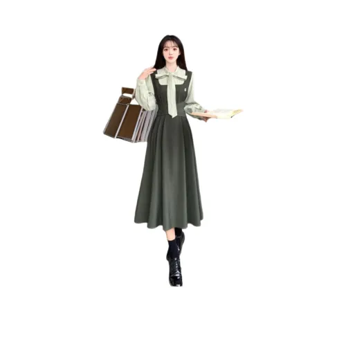 Genius Pooh Женская одежда >> Платье Длинный рукав Женское