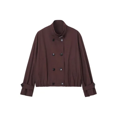 LUYOUYE Красный Коричневый Женский Куртка