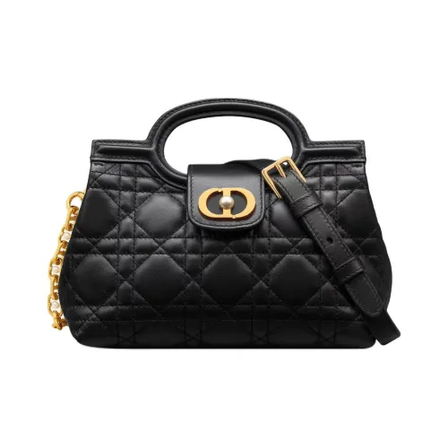 DIOR Jolie Плетеный узор Овчина Через плечо Сумка Мини Женские Черный