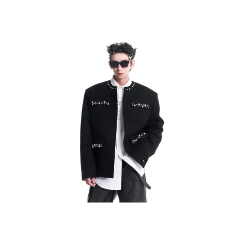 ZIAREL Черный с съемным логотипом унисекс куртки