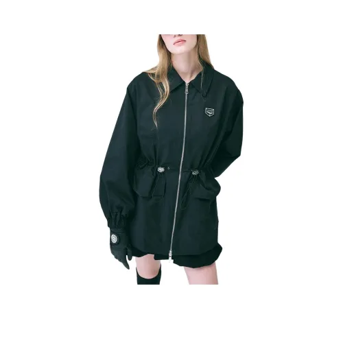 MARDI MERCREDI ACTIF Sports FW25 DOUBLE OUT Карман JUMPER METAL BLOOMMARDI WAPPEN Черный Куртка Женская