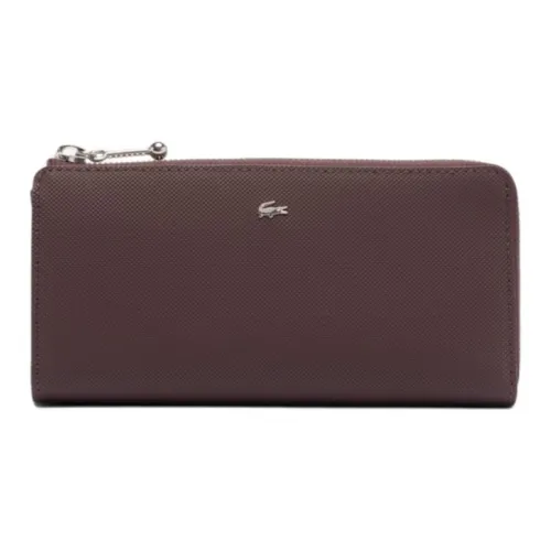 LACOSTE PVC Кошелек Женский Темно-Красный