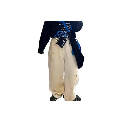 TR Белый Унисекс Джинсы