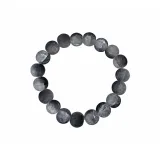 Матовый браслет с градиентными бусинами [Готический серый]