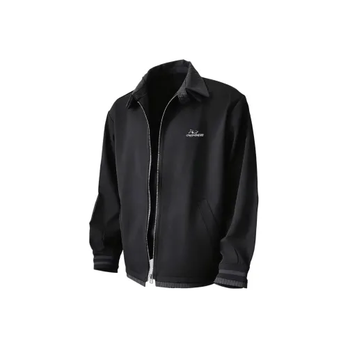 Chisportate Черный Без Логотипа на Груди Унисекс Куртки