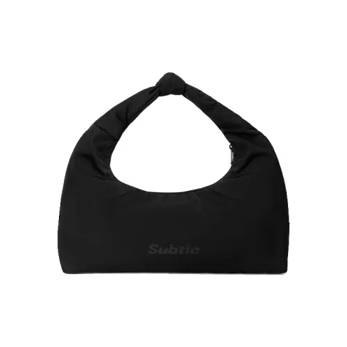 Тонкая тканевая сумка мини женская чернильно-черная