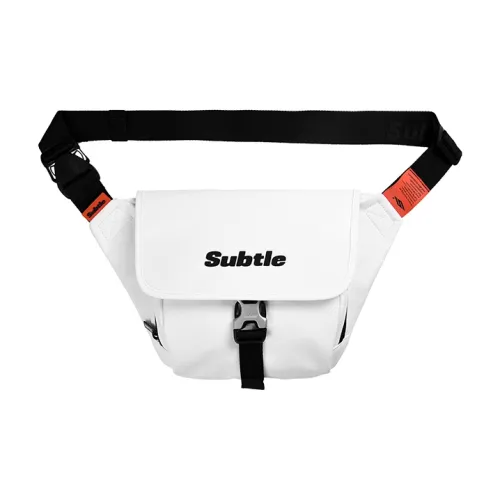 Тонкая сумка через плечо из ПУ (полиуретана) средний размер унисекс цвет слоновая кость