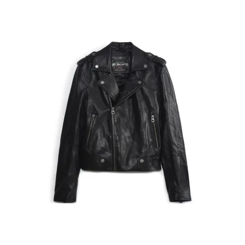 MCS Черный Z9 Женские Кожаные Куртки