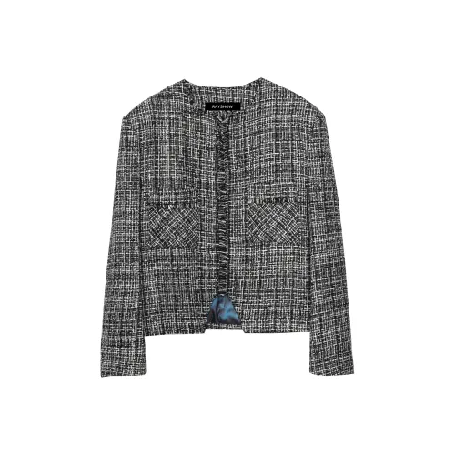 RAYSHOW Черный Белый Мужские Куртки