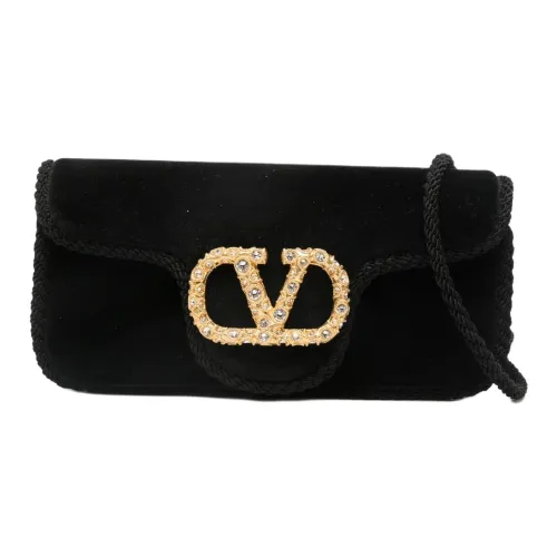 Valentino Locò Хлопок Одно Плечо Клатч Женский Черный