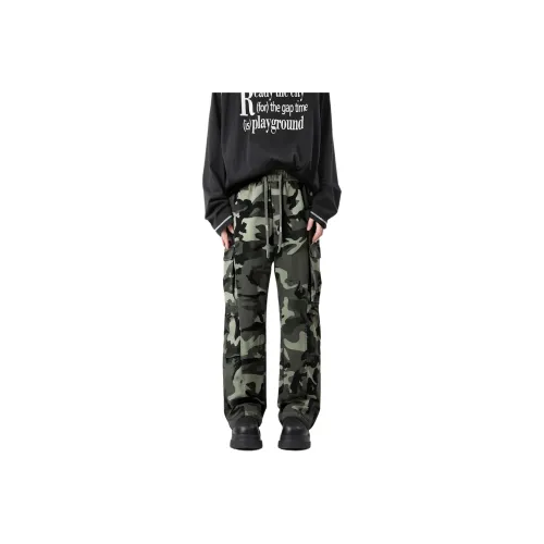 SRKJ Камуфляж Унисекс Повседневные Штаны