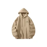 [Heavyweight Флис с подкладкой] Хаки (Логотип на груди Mk PEAK Higher)