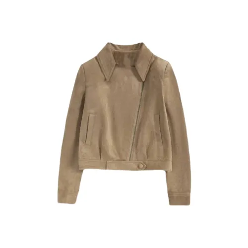 IQC Стиль Майярд Коричневый (С подарками Brooch) Женские Куртки