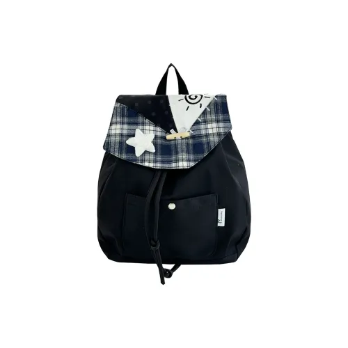 Vack Холст Рюкзак Стандартный Женский Черный Серый