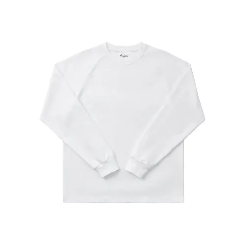 EXPM Белая длинная рубашка с длинным рукавом Мужская T-рубашка