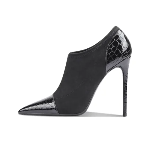 Siwei Ботильоны Супер Высокий каблук Женские Черный Сексуальный