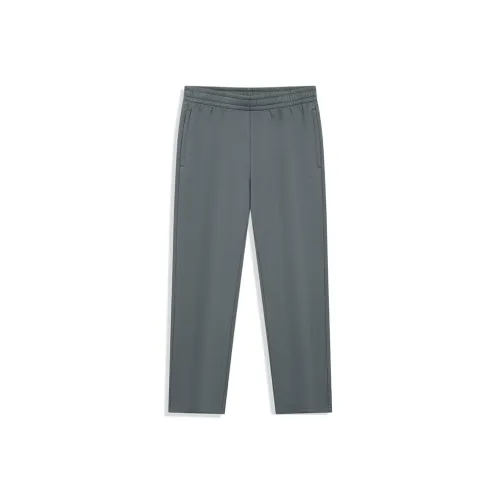 XTEP Вязаные тренировочные брюки мужские жемчужно-серый