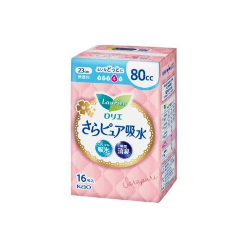 Laurier Sara Pure 80cc Без запаха Мягкий Тип Подушка 23cm*16 шт