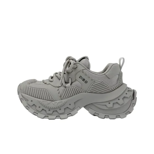 DIBO Платформа Спортивная Обувь с Толстой Подошвой Элемент Украшение Мода Кроссовки Повседневная Обувь Женская