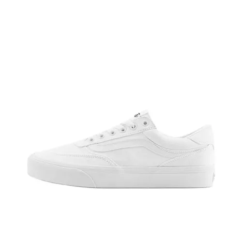 Vans BROOKLYN LS Slip-Resistant Abrasion-Resistant Low-Top Skateboard Shoes Men's White Ванс BROOKLYN LS Противоскользящие Износостойкие Низкие Кеды для Скейтбординга Мужские Белые
