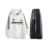 Белый топ+черные брюки