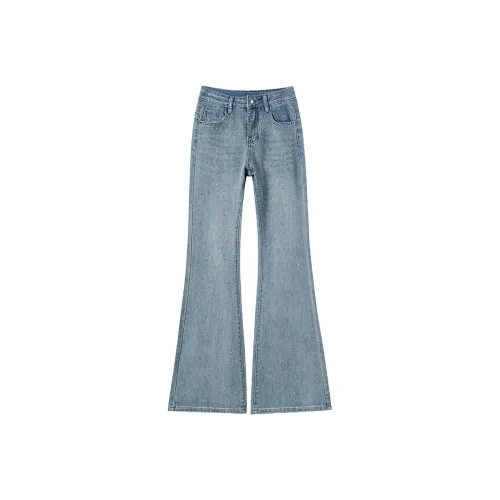 Petty Elsa Синий Удлиненные Джинсы для Женщин