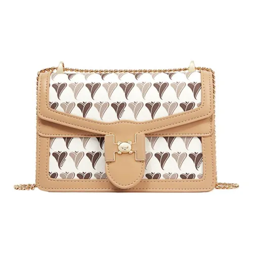 TUCANO ПУ (полиуретан) Сумка с цепочкой плечевая сумка маленькая квадратная сумка сумка через плечо маленькая женская абрикос