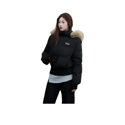 COHX Черный Женские пуховики