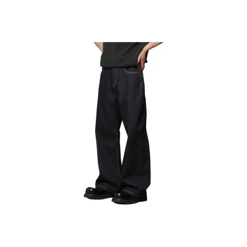 CARE NOTE Черные Унисекс Джинсы