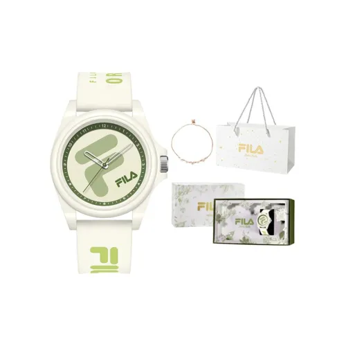 FILA Miracle Flower Collection Наручные часы Кварцевый механизм Силиконовый ремешок Бежевый циферблат Унисекс First Encounter Коробка