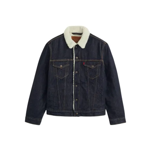 Levis Темно-синий Мужской Джинсовые куртки