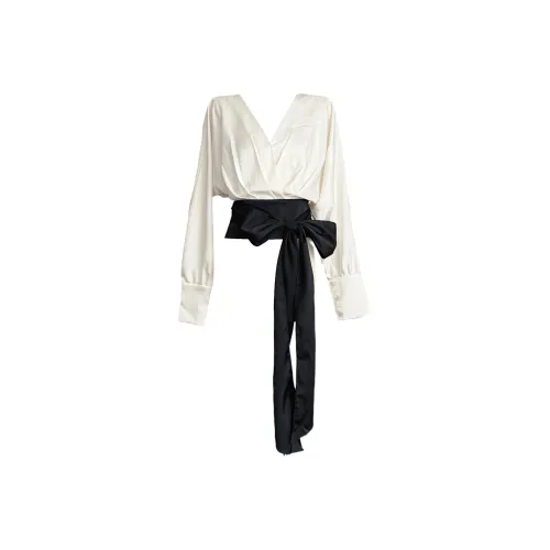 Udon House Бежевые Женские Рубашки