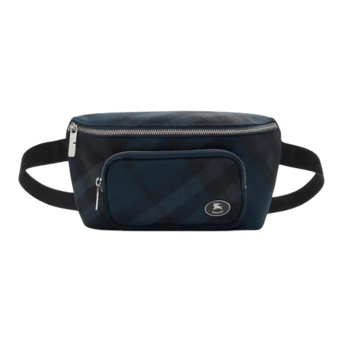Burberry Поясная Сумка Grid Регулируемый Ремешок На Защелке Застежка-молния Внешнее Отделение На Молнии