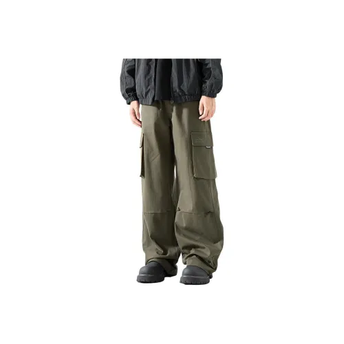 WOOD SOON Прямой крой American Luxury Streetwear Повседневные брюки Мужские