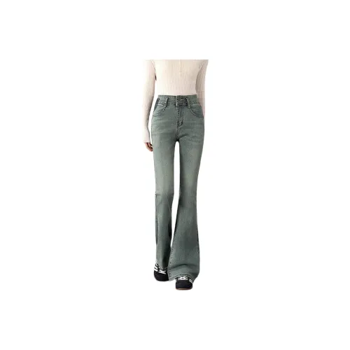 FAWENXIANGZI Blue Women's Jeans FAWENXIANGZI Синий Женские Джинсы