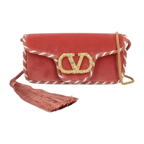 Valentino Garavani Вельветовая сумка через плечо Стандартная Женская Красная