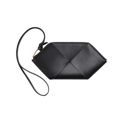 Bottega Veneta Bottega Veneta Luggage Collection Кожа Клатч Женские Черный