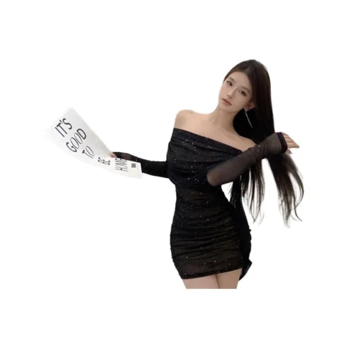 AHRTB Длинное платье с длинными рукавами женское