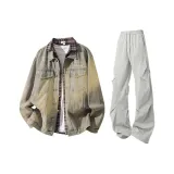 Washed Yellow Clay + Light Gray Pants  
Вымытый Желтый Глина + Светло-Серые Штаны