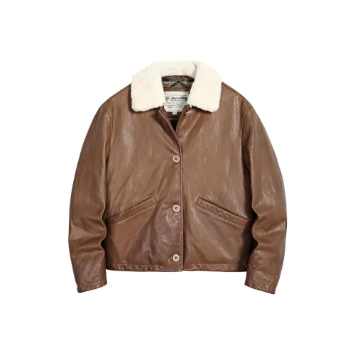 MCS Кофе W7 Женские Кожаные Куртки