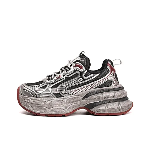 FANDE Противоскользящие и износостойкие визуально увеличивающие рост массивные кроссовки Женские